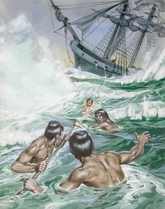 En maorikvinnas hjältemod av Angus McBride