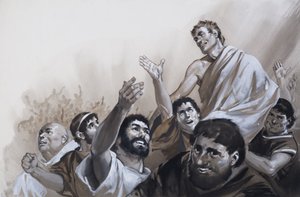 Agrippas regeringstid, från "The Glory that was Rome" (gouache på papper) av Angus McBride
