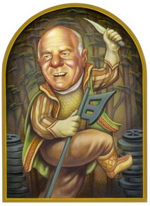 Barry Diller, 2002 (akryl på illustrationstavla)