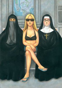 Girls will be girls, 2007 (akryl på illustrationstavla)