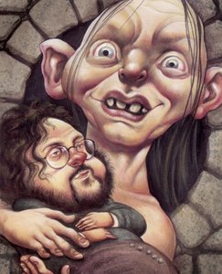 Gollum, 2002 (akryl på illustrationstavla) av Anita Kunz