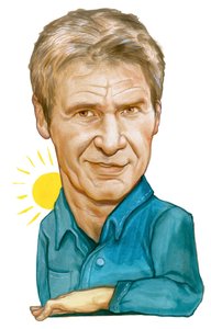 Harrison Ford, 2011 (akryl på illustrationstavla)
