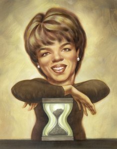Oprah Winfrey, 2010 (akryl på illustrationstavla) av Anita Kunz