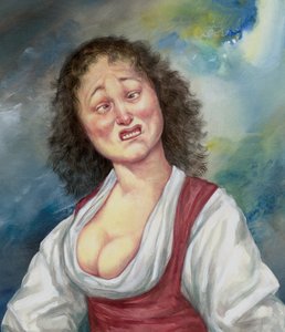 That Girl, 2018 (akrylfärg på illustrationskartong) av Anita Kunz