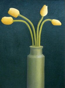 Fyra gula tulpaner, 1982 av Anna Phillips