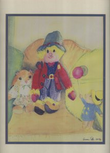 Granny Tuffys Toys, 1994 (wc på papper) av Ann Robson