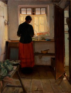 Hembiträdet i köket