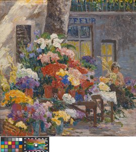 Blomstermarknad i Menton (Côte d