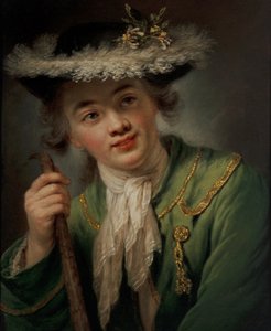 Porträtt av en ung kvinna av Anna Dorothea (1721-82) Lisiewska
