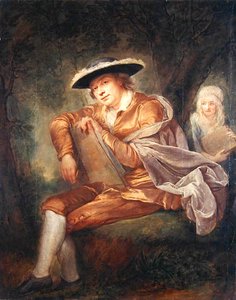 E.F. Thersbusch, målarens make (olja på duk)