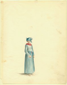 Teckning av en kreolsk kvinna av Anna Maria Von Phul av Anna Maria von Phul