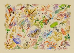 5 Swansong, 2023 (akvarell) av Anna Pugh