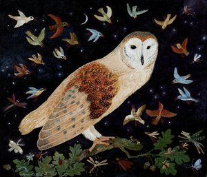 Ett ord till de kloka, 2013 (akryl) av Anna Pugh