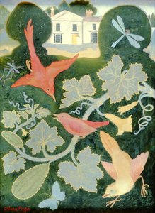 Myrornas hus Sprangwell, 2000 (akryl) av Anna Pugh