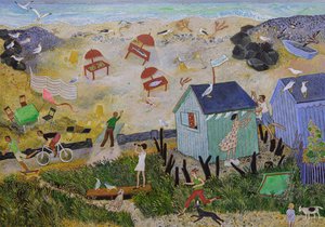 Dagens fångst, 2016 (akryl) av Anna Pugh