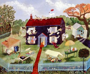 Allt måste bort, 2006 (akryl) av Anna Pugh