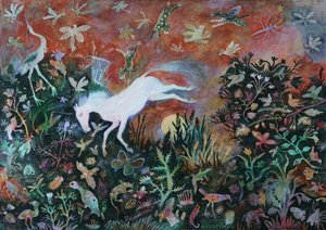 Moon Jump, 2018 (akryl) av Anna Pugh