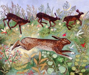 Moon Run, 2010 (akryl) av Anna Pugh