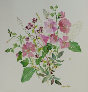 Stilleben blommor 3 , 2021 (målning) av Anna Pugh