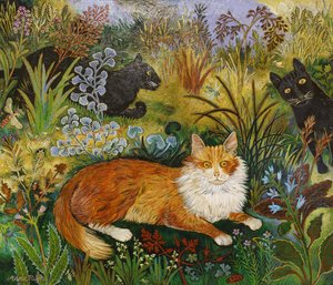 The Cats Commission, 2017 (akryl) av Anna Pugh