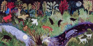 The Midnight Hour, 2002 (akryl) av Anna Pugh