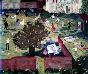 Tug of War, 2000 (akryl) av Anna Pugh