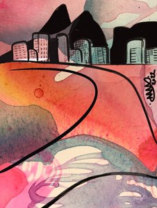 En livfull stadsbild av Anna Viklund