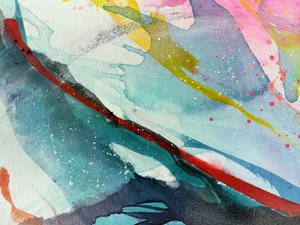 Levande, flytande färger