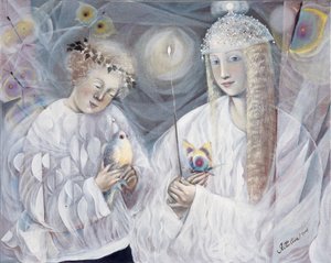Gemini, 2006 (olja på belgiskt linne) av Annael Anelia Pavlova