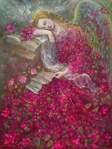 I Dream of You, 2018 (olja på belgiskt linne) av Annael Anelia Pavlova