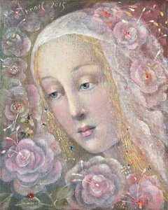Kisses of the Wind, 2015 (olja på belgiskt linne) av Annael Anelia Pavlova