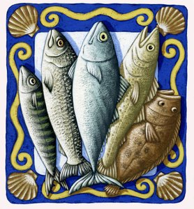 Färsk fisk, 2014 (gouache)