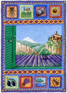 Provence, 2015 (gouache) av Annalisa Morrocco