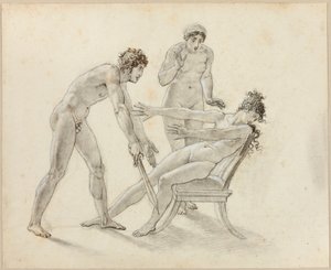 Hermione avvisar Orestes av Anne-Louis Girodet de Roucy-Trioson