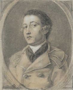 Porträtt av en ung man av Anne-Louis Girodet de Roucy-Trioson