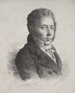 Samling av litografiska essäer: Porträtt av MR. Coupin från La Couperie av Anne-Louis Girodet de Roucy-Trioson