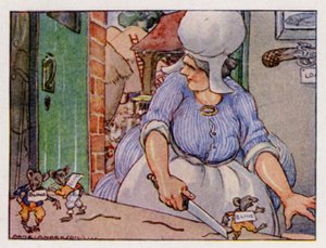 Barnramsa: Tre blinda möss (färg litho)