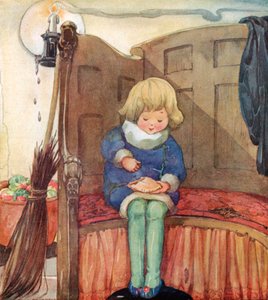 Lilla Jack Horner satt i ett hörn och åt en julpaj