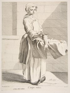 Fiskförsäljare, 1738. av Anne Claude Philippe de Caylus