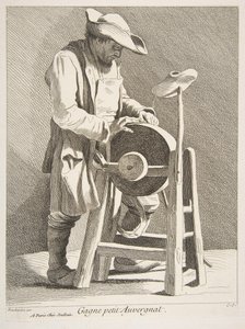 Knivslipare, 1742. av Anne Claude Philippe de Caylus
