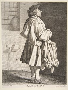 Kaninskinnshandlare, 1737. av Anne Claude Philippe de Caylus