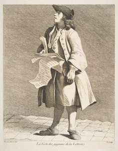 Läsningen av lotterivinnare, 1746. av Anne Claude Philippe de Caylus