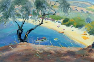 Achladies Bay, Skiathos, Grekland, 1985
