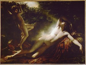 Endymion, månens effekt... av Anne Louis Girodet de Roucy-Trioson