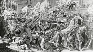 Franska förtrycket under revolten i Kairo, 21 oktober av Anne Louis Girodet de Roucy Trioson