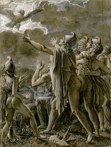 Aeneas och hans anhängare i Latium, 1791-1793. av Anne Louis Girodet de Roucy Trioson