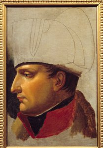 Porträtt av Napoleon I (1769-1821) studie för överlämnande av nycklar till staden Wien den 13 november av Anne Louis Girodet de Roucy Trioson