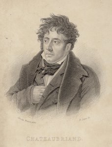 Porträtt av viscount de Chateaubriand av Anne Louis Girodet de Roucy Trioson