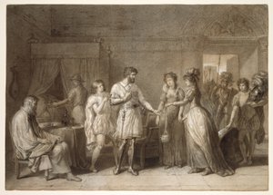 Bayard avvisar sin värdinnas presenter i Brescia av Anne Louis Girodet de Roussy Trioson
