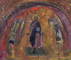 In a Chapel, Torcello (olja på duk) av Anne Redpath